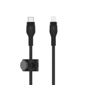 Charging Cable - Boostcharge Pro Flex - USB-c To Ltg Braided Silicon - 3m - Black