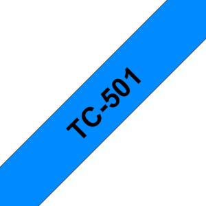 Tape 12mm Lami Black On Blue (tc501)