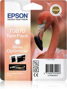 Ink Cartridge - T0870 - 11.4ml - Gloss Optimizer Twin Pack