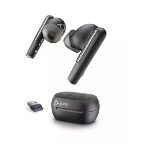 Voyager Free 60+ Uc Bluetooth Wireless Earbuds - Touchscreen Charge Case - USB-a - Black