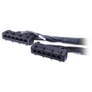 Data Distribution Cable - CAT6 - UTP - CMR - 6xRJ-45 To 6xRJ-45 - 10m - Black