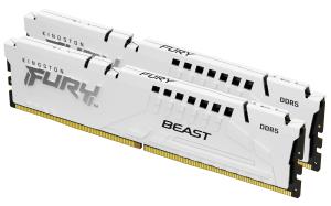 64GB 6400mt/s Ddr5 Cl32 DIMM Kit Of 2 Fury Beast White Expo