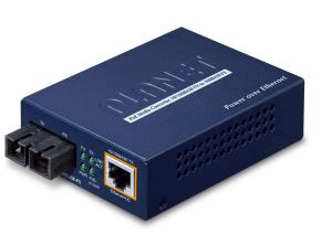 Poe 10/100base-tx To 100base-fx Sc Media Converter