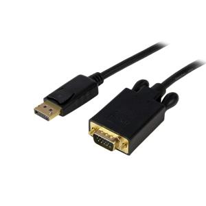 DisplayPort To Vga Adapter Converter - Dp To Vga - 2m Black