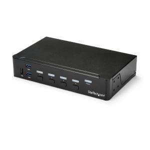 KVM Switch Hdmi - 4-port KVM Built-in USB 3.0 Hub-1080p