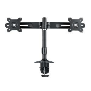 Desk Mounting Clamp For Dual Monitors 15-24i/max 12kg Per Hinge/tilt Max 20o/swivel 20o/rotate 360o