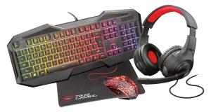 Headset -  Gaming Bundle Gxt 1180rw - Stereo 3.6mm + Mouse + Keyboard + Mousepad