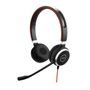 Headset Evolve 40 MS - Stereo - USB-C / 3.5mm - Black