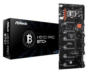 Motherboard H510 Pro Btc+ LGA1200 Intel H510 1 X Ddr4 USB 3.2 SATA 3 7.1ch Hd Audio