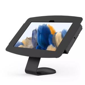 Kit / VESA Fixed 45 Degree Core Counter Stand or Wall Mount + Space Enclosure For Galaxy Tab A8 10.5in - Black