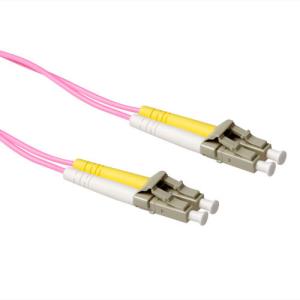 Lc-lc 50/125m Om4 Duplex Fiber Optic Patchcable 1m