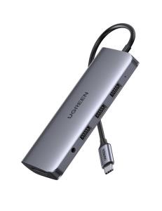 Interface Hub USB-C naar HDMI+3xUSB 3.0 A+VGA+RJ45 Gigabit+SD/TF+Aux 3.5mm+PD