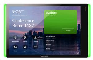 7 In Room Scheduling Touch Screen - Microsoft Teams Software - Black Smooth - Includes 1x Light Bar/ 1x S Multisurface Mount Kit